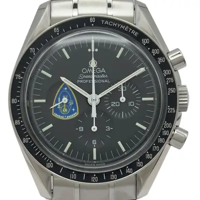 Omega Omega Speedmaster Professional Missions Gemini 11 Black Stainless Steel Hand-Win