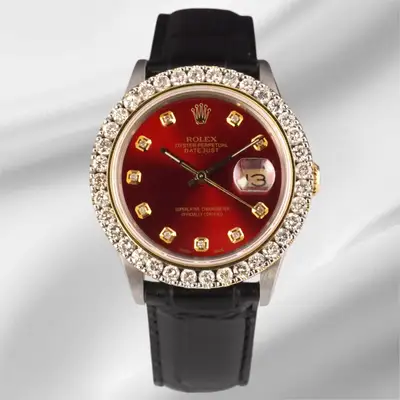 Rolex Datejust 2-Tone 2.50ct Red