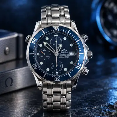 Omega Seamaster Chronograph Blue BL 25198000