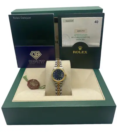 Rolex Datejust Factory Blue Vignette With