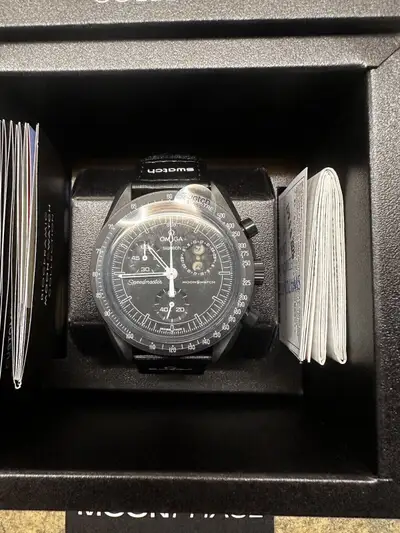 Omega x Swatch Black Snoopy Moonswatch