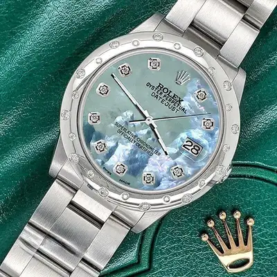 Rolex Datejust Midsize Custom 24 Diamonds