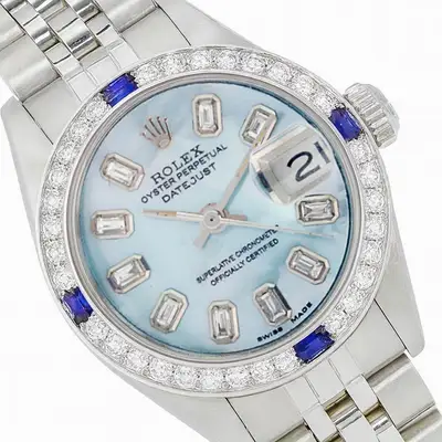 Rolex Datejust Steel Blue MOP Diamond