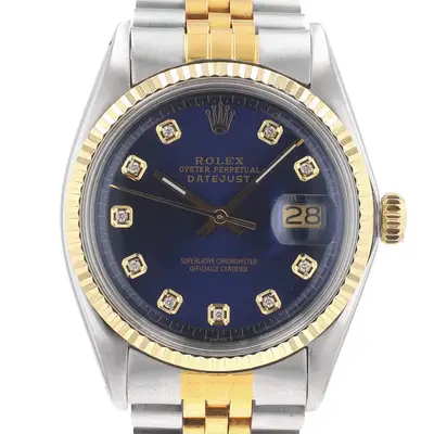 Rolex Datejust Two-Tone Blue Jubilee 1601