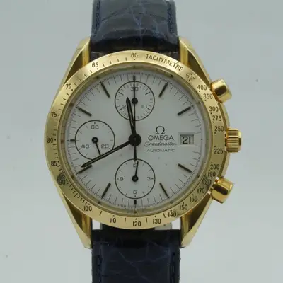 Omega Omega Speedmaster Date Herren 1750.034 Automatik 39Mm 18K 750 Gold Top Zustand 2