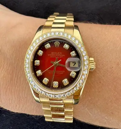 Rolex ‑Datejust President 18k Gold Diamond