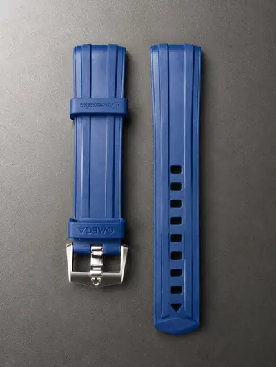 Omega Seamaster Rubber Strap Blue