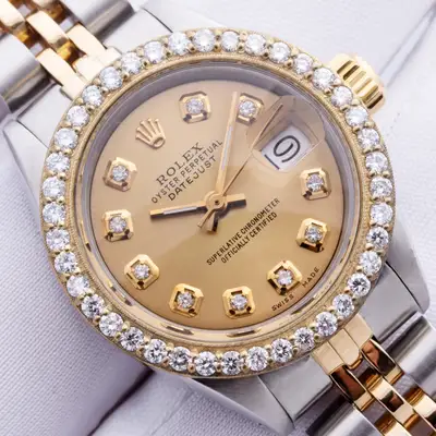 Rolex STEEL AND GOLD DATEJUST CHAMPAGNE