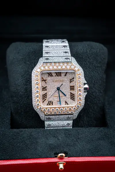 Cartier SANTOS XL Two-Tone Full Bustdown