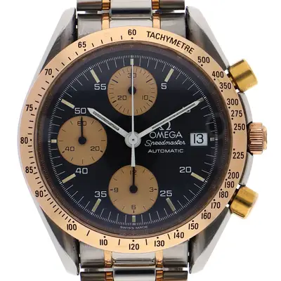 Omega OMEGA 3316.50 Speedmaster Date black Dial Automatic Pink Gold Stainless Steel