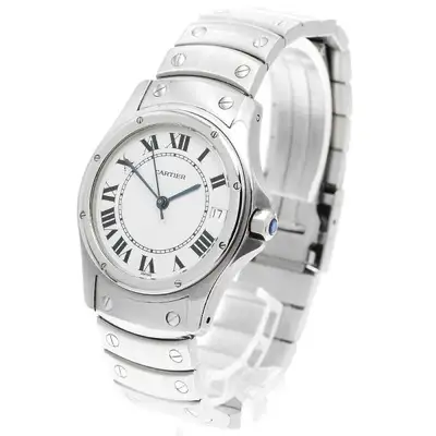 Cartier SANTOS-DUMONT LM W20026K1 SS White