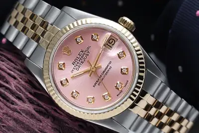 Rolex Datejust Metallic Pink Gold Steel