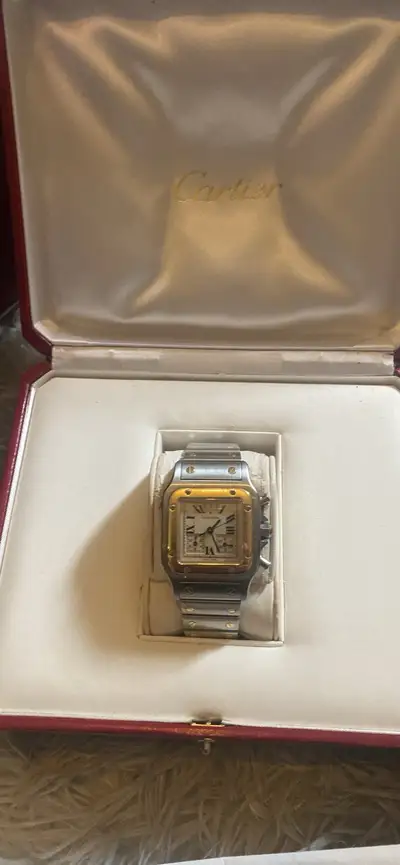 Cartier Santos Galbee Chrono Steel 18ct