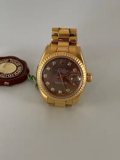 Rolex Beautiful 18k Gold Rolex Datejust With