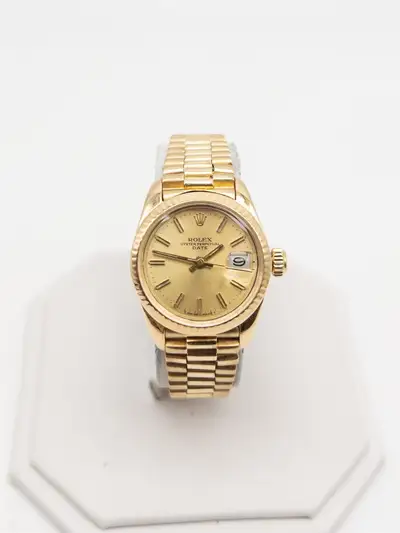 Rolex $25K ROLEX Champagne DATEJUST PRESIDENT 18k