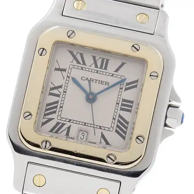 Cartier Santos GalbeeLM W20011C4 YG bezel