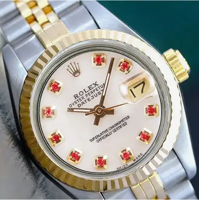Rolex Datejust Two-Tone White Mother of