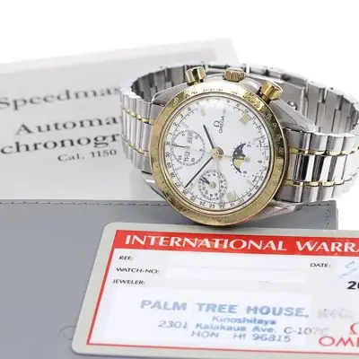 Omega OMEGA Speedmaster 175.0034 39mm SS White Dial Automatic Watch #C4471