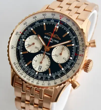 Breitling SOLID 18K GOLD RB0138 Navitimer