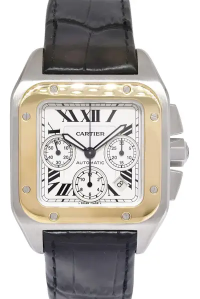 Cartier Santos 100 XL Chrono 18k