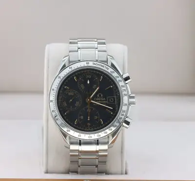 Omega Omega Speedmaster Date 39mm, Black Dial -Stainless Steel on Bracelet, 3513.54.00