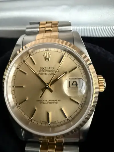 Rolex Datejust Jubilee 18K Gold Steel