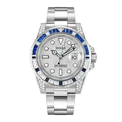 Rolex GMT-Master II Diamond Pave Index