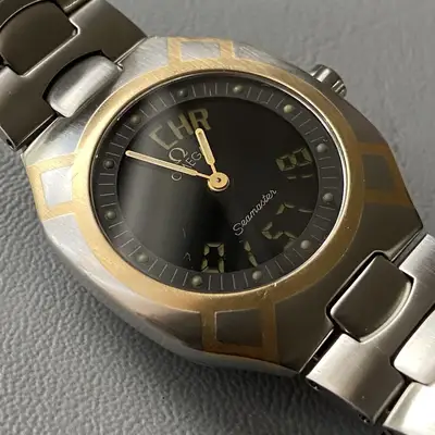 Omega Seamaster Polaris Ana-Digi Steel 18k