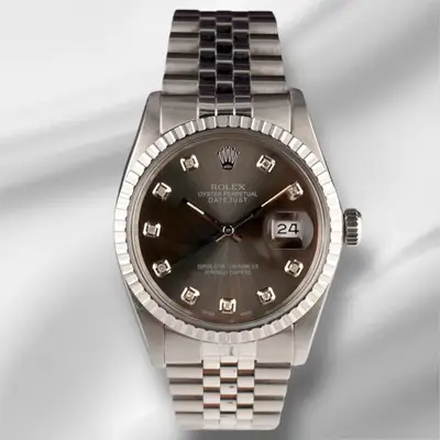 Rolex Datejust Steel Engine-Turned