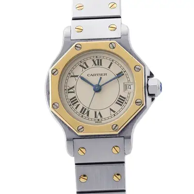 Cartier Santos Octagon SM Steel 18K