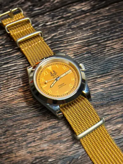 Unknown Sevin “The Woodsman” Tan Automatic Field Watch