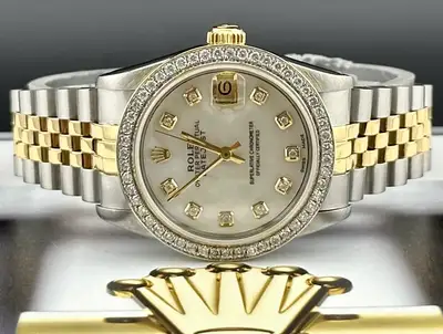 Rolex Datejust 18k Yellow Gold/Steel ICED