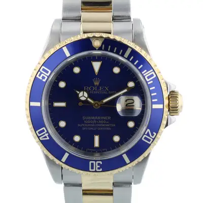 Rolex Rolex Submariner Date 16613 40mm Blue Dial Gold Bi-Metal Oyster 1991 Watch