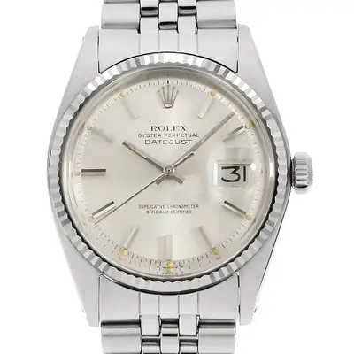 Rolex Datejust 1601 Silver Bar All