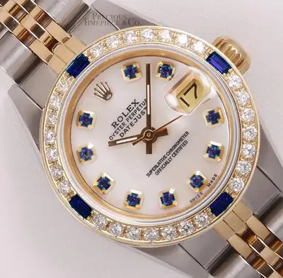 Rolex Datejust Two Tone 18k Diamond