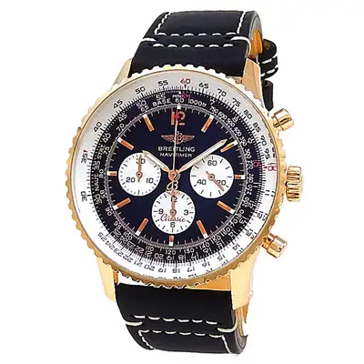 Breitling Navitimer 18k Rose Gold Black