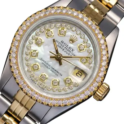 Rolex Datejust Two-Tone Gold Steel White