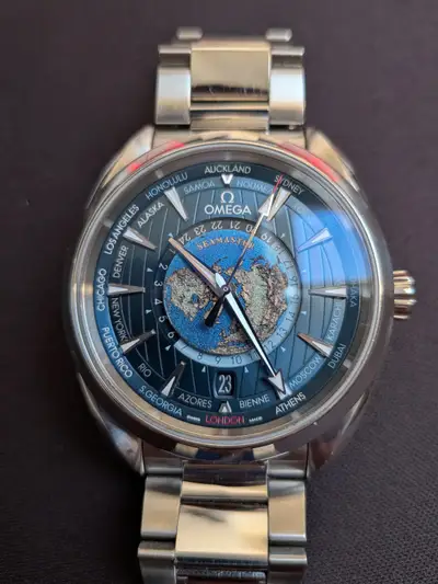 Omega Seamaster Aqua Terra Worldtimer Blue