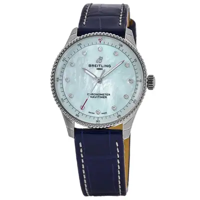 Breitling Navitimer 32 Blue Mother of