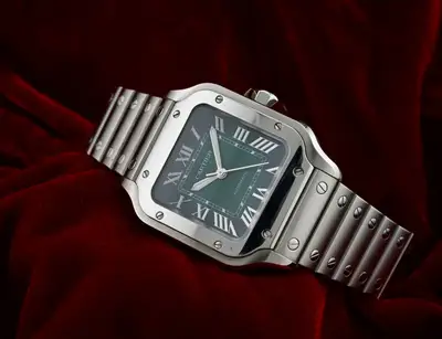 Cartier Santos de Cartier Medium Green