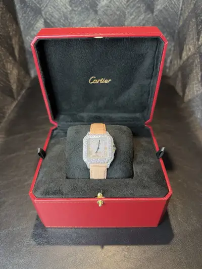 Cartier Santos De Cartier Medium Peach VVS