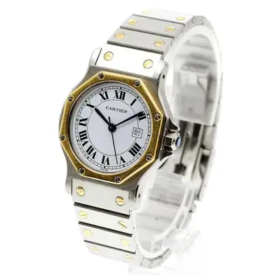 Cartier SANTOS OCTAGONAL LM SS White