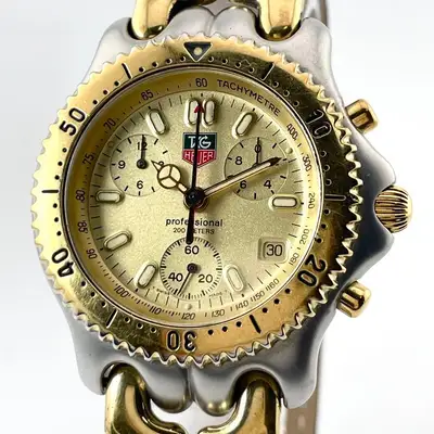 TAG Heuer Cell S35406 Chronograph Gold/Black/Silver
