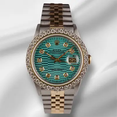 Rolex Datejust YG/Steel 2.50ct Diamond Blue