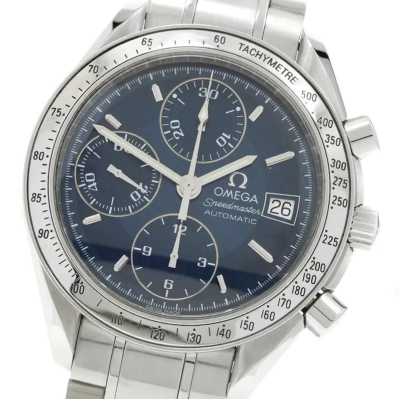 OMEGA WATCH 3513.80 SPEEDMASTER DATE CHRONOGRAPH AUTOMATIC DATE NAVY DIAL MEN'S