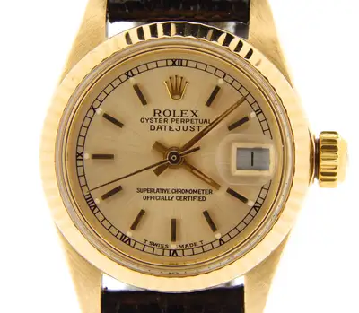 Rolex Solid 18K Yellow Gold Datejust