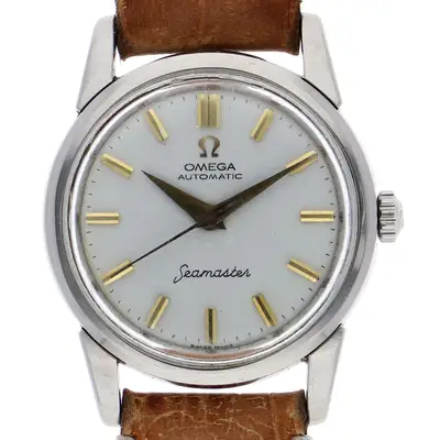 Omega Seamaster Stainless Steel Leather Women’s