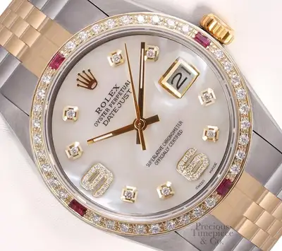 Rolex Datejust Two-Tone Jubilee Diamond Ruby