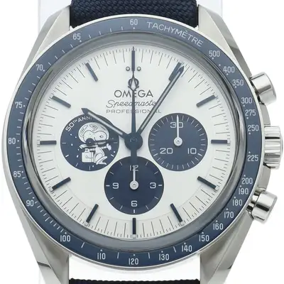 Omega Speedmaster Co-Axial Chronograph Silver Snoopy