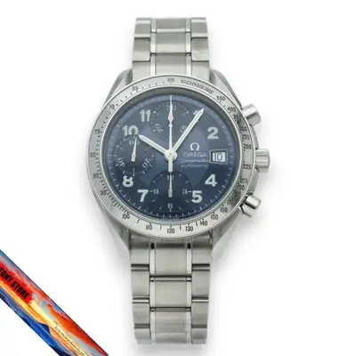 Omega Speedmaster Date Chronograph Blue Japan